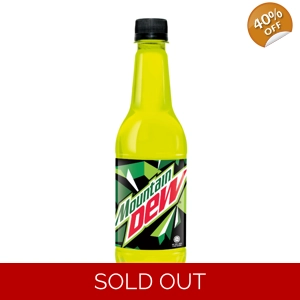 Mountain Dew - Lemon Citrus Soft Drink Soda - 400ml Bottle